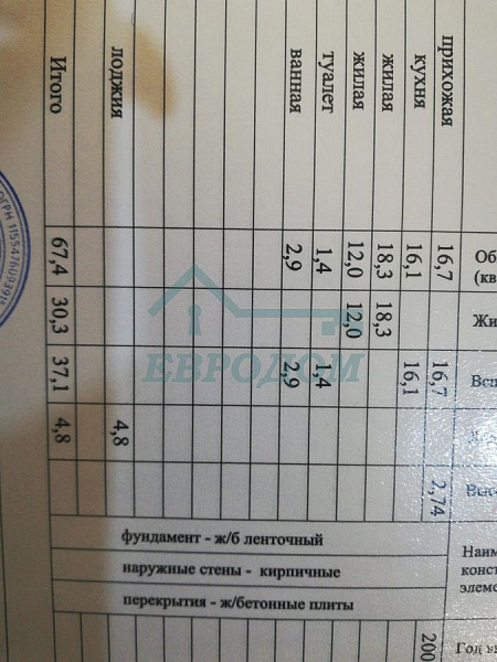2-комн. квартира, 67.4 кв.м