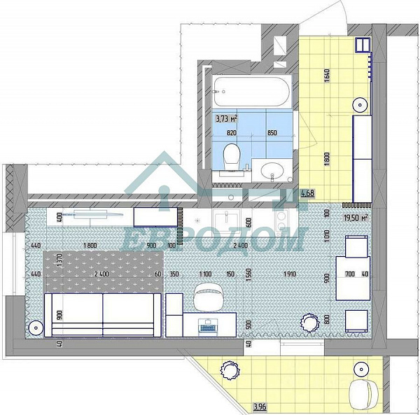 1-комн. квартира, 30 кв.м